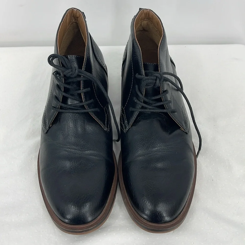 SONOMA SIZE 8.5 Men's Black Leather Ankle Boots